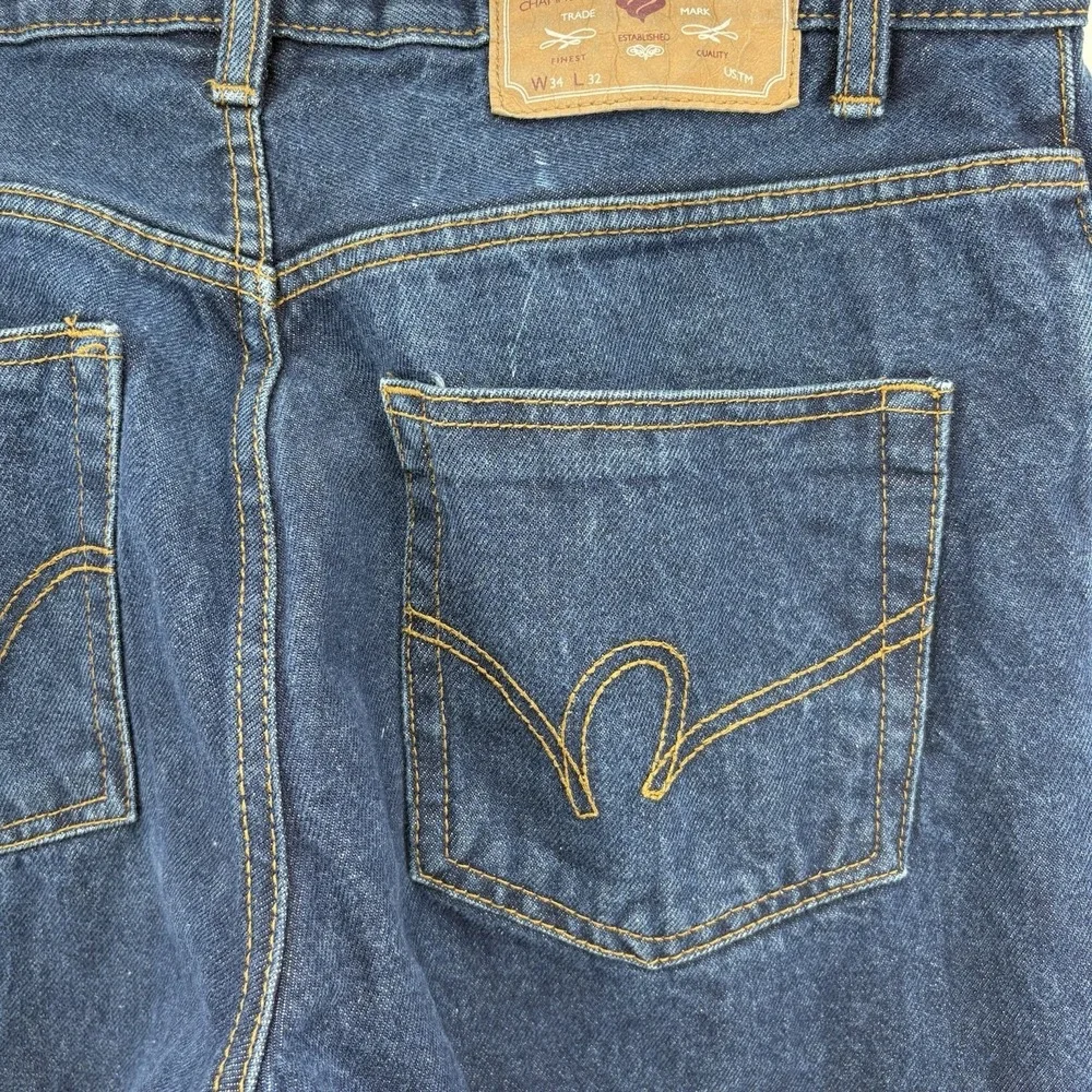 Vintage Rocawear Jeans 33x30 Dark Wash Baggy Loose Y2K Skater Hip Hop Streetwear